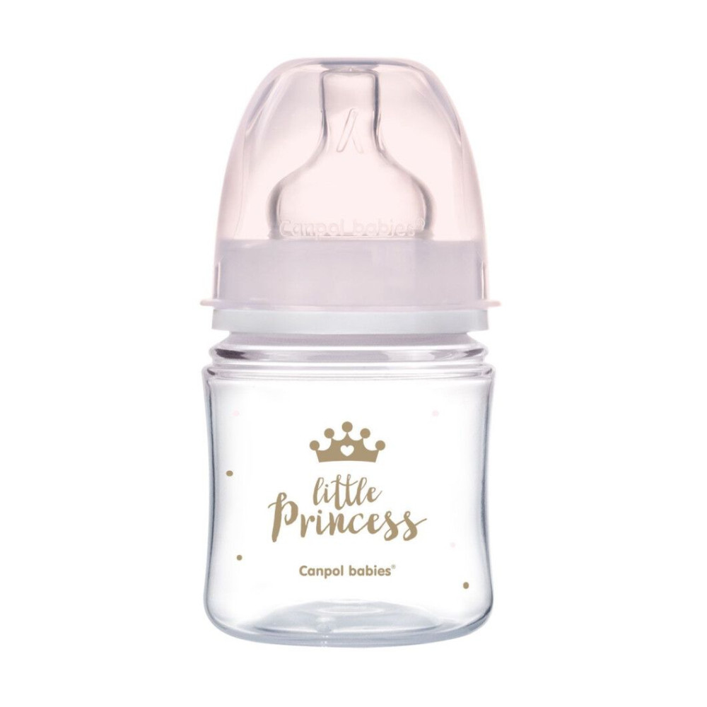 Бутылочка Canpol babies антиколиковая PP Easystart Royal Baby розовая 120 мл (35/233_pin)
