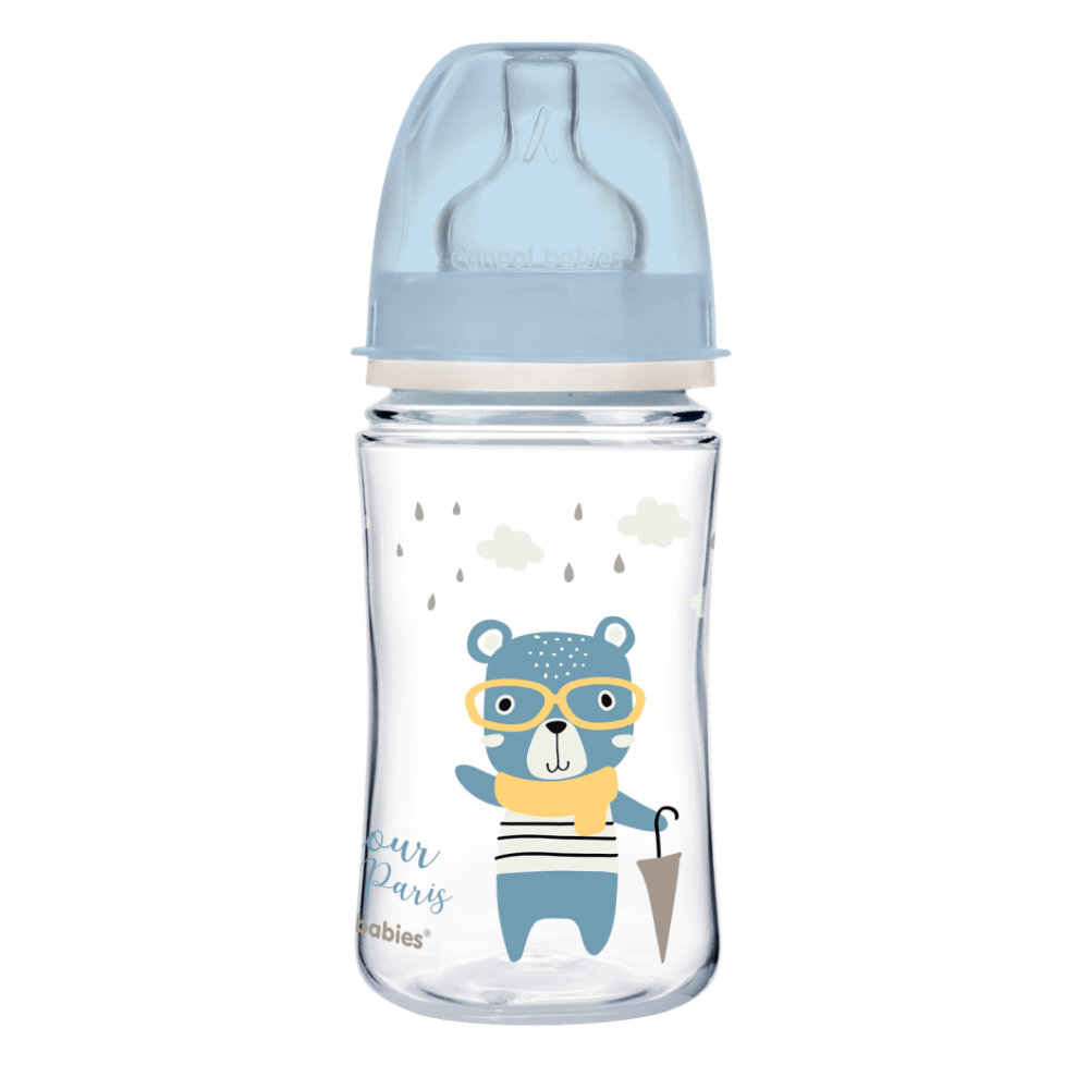 Бутылочка Canpol babies PP Easystart Bonjour Paris синяя 240 мл (35/232_blu)