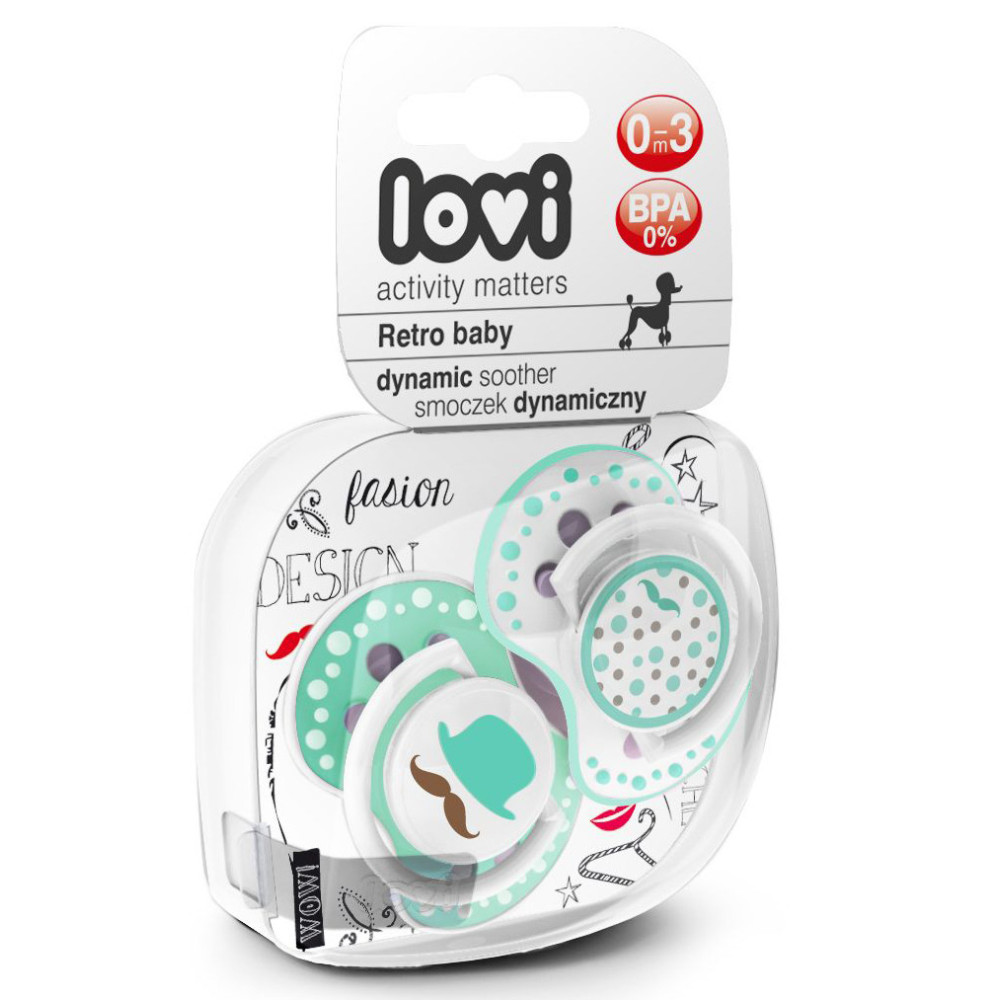 Пустышка силиконовая динамическая Lovi Retro (22/803boy)