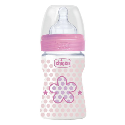 Бутылочка Chicco Well-Being 150 мл 0м+ розовая (20611.10.50) Бутылочка Chicco Well-Being 150 мл 0м+ розовая (20611.10.50)