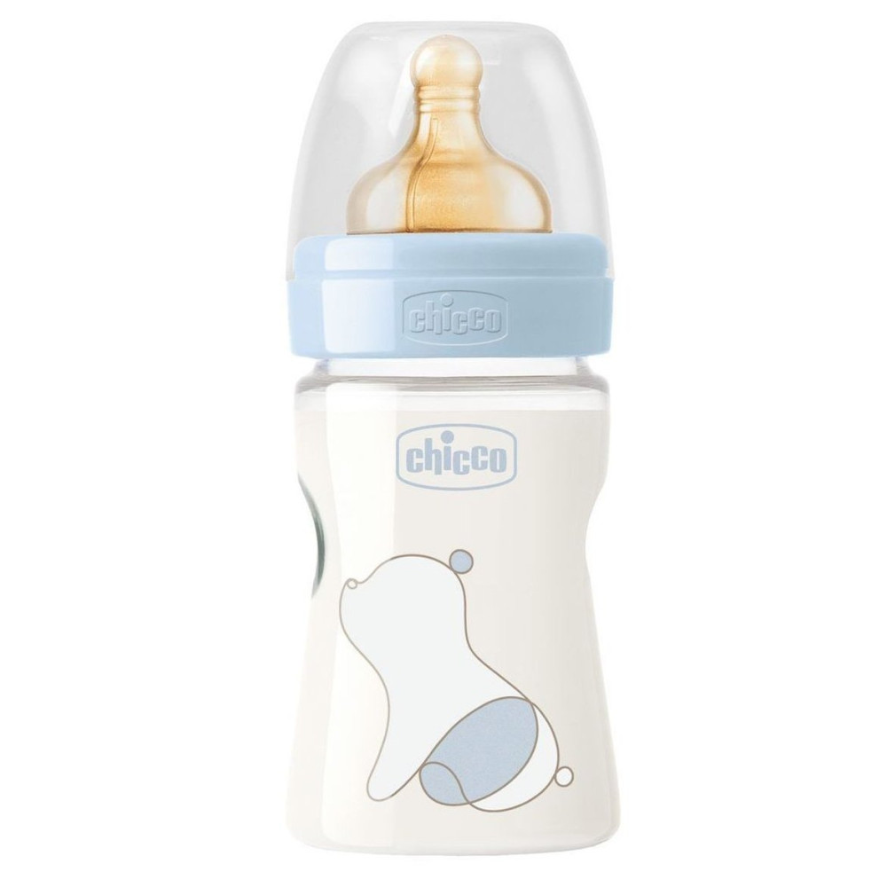 Пляшечка для годування Chicco Original Touch 150 мл 0м+ блакитна (27610.20)