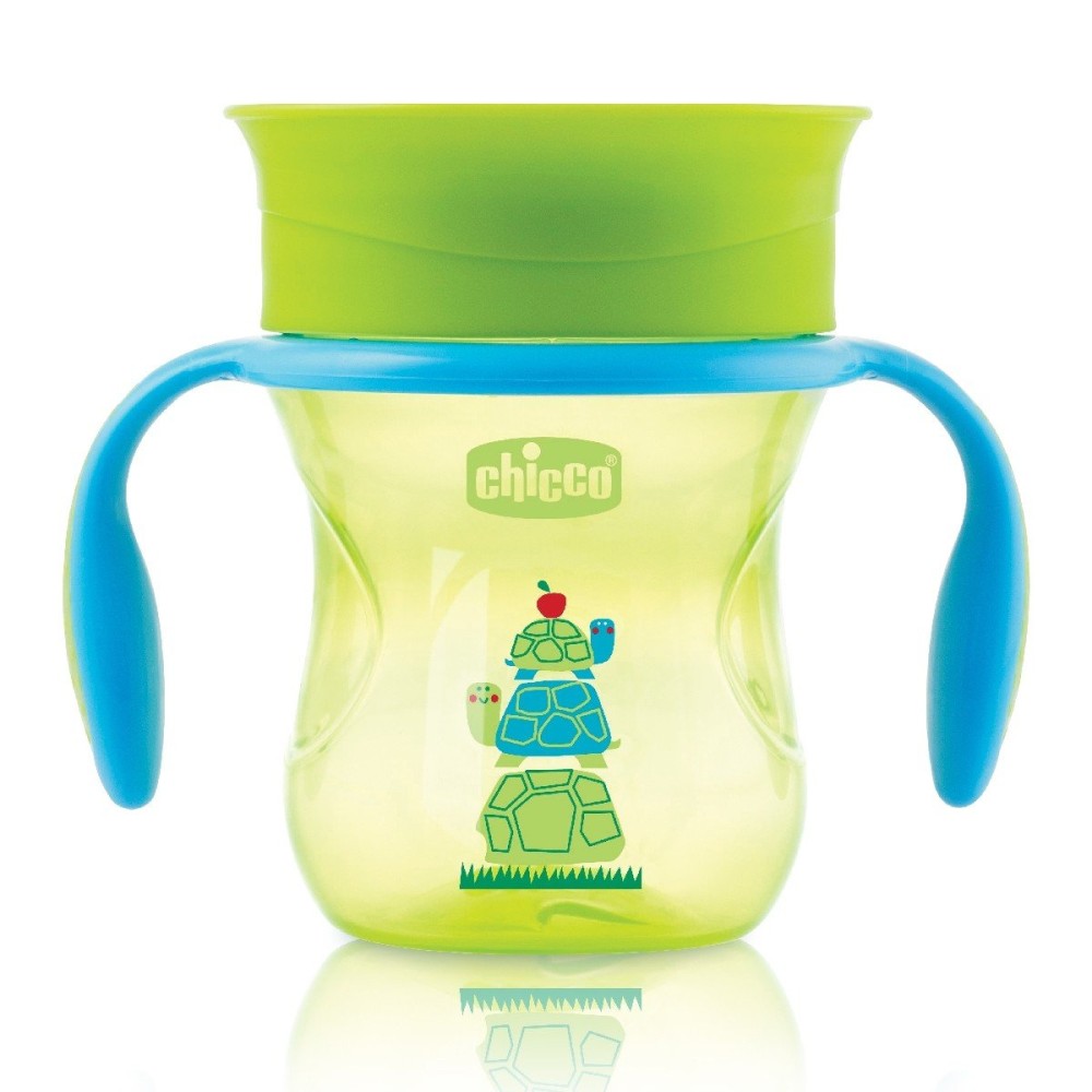 Чашка Chicco Perfect Cup 12м+ 200 мл зеленая (06951.30.01)