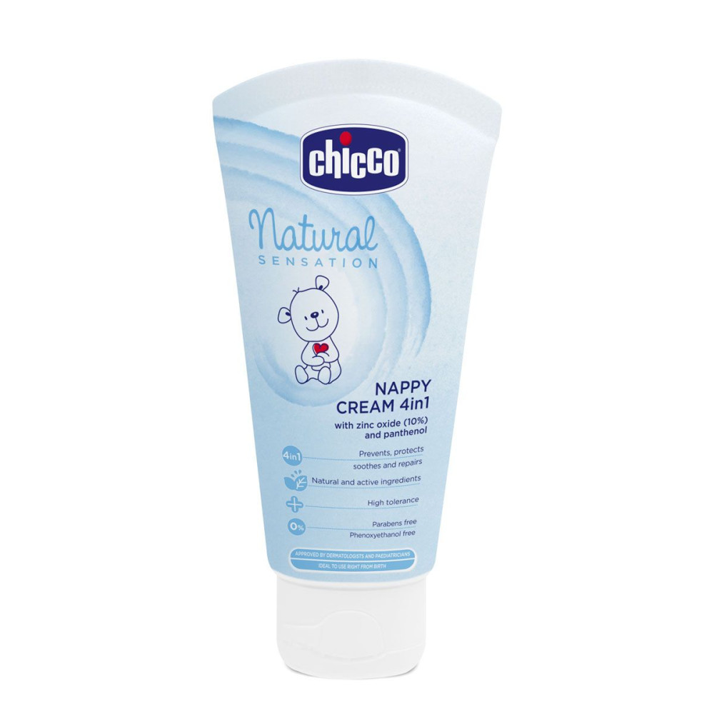 Крем під підгузник 4 в 1, з цинком та пантенолом Chicco Natural Sensation, 100 мл (07459.10)