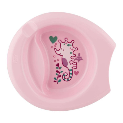 Тарелка Chicco Easy Feeding Plate розовая (16001.40.10)