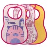 Набор слюнявчиков Chicco Weaning Bib 6+ 3 шт розовый (16301.10)