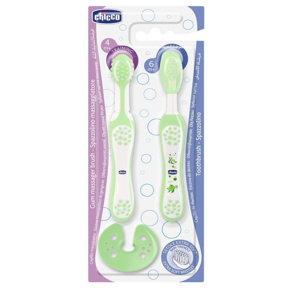 Набор зубных щеток Chicco Learning Set (06961.00) Набор зубных щеток Chicco Learning Set (06961.00)