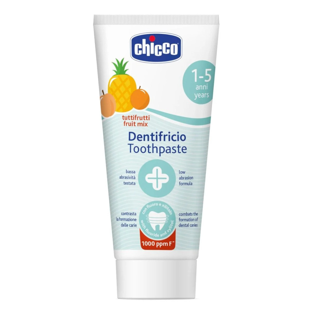 Зубная паста Chicco Тутти-Фрутти, с фтором, 50 мл (10608.00)