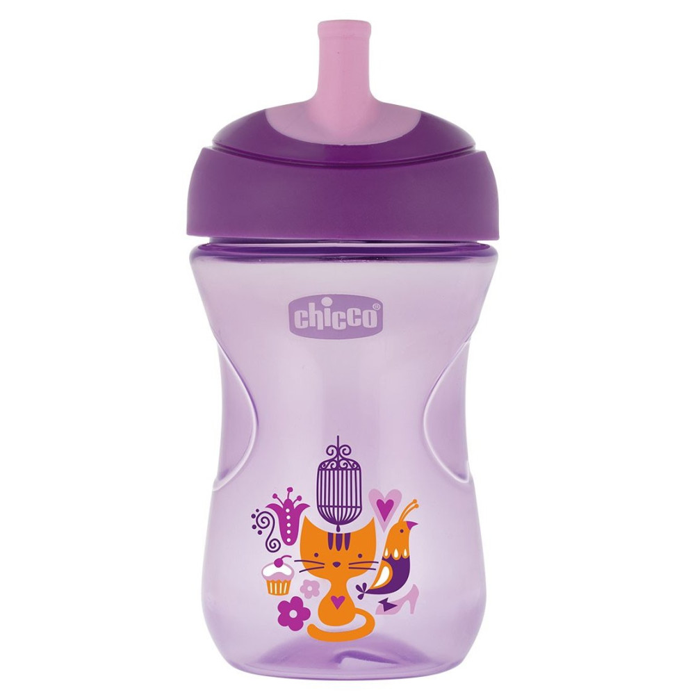 Поильник непроливайка Chicco Advanced Cup 12м+ 266 мл фиолетовый (06941.10.02)