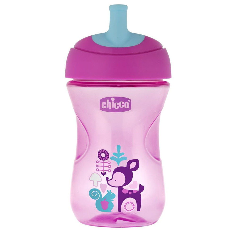 Поїльник непроливайка Chicco Advanced Cup 12м+ 266 мл рожевий (06941.10.01)