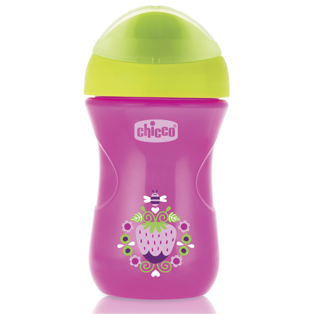 Поїльник непроливайка Chicco Easy Cup 12м+ 266 мл рожевий (06961.10.50)