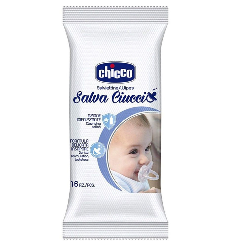 Серветки дезінфікуючі Chicco Salva Ciuccio 16 шт (07921.00)