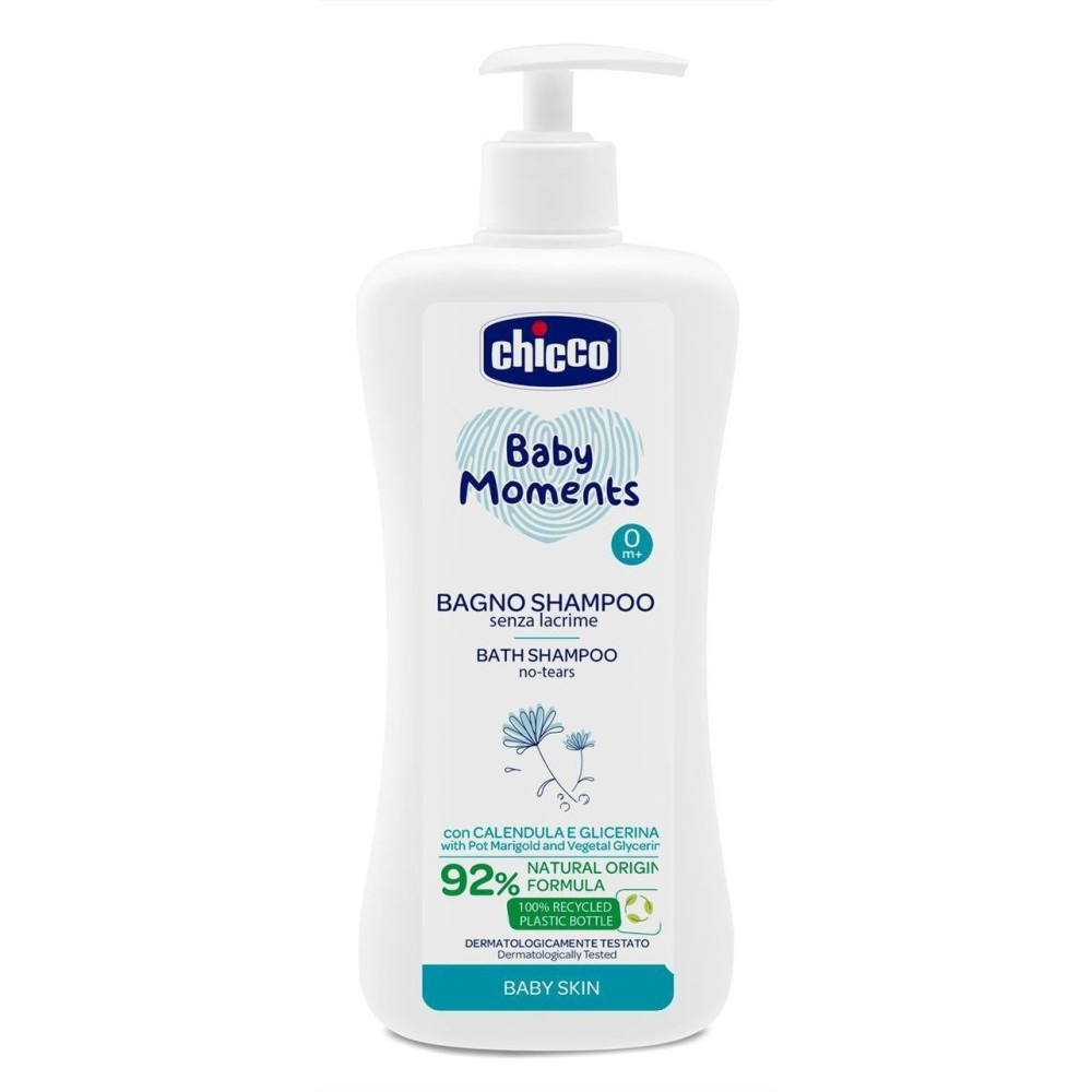 Шампунь для тіла та волосся Chicco Baby Moments Без сліз з екстрактом календули, 750 мл (10592.00)