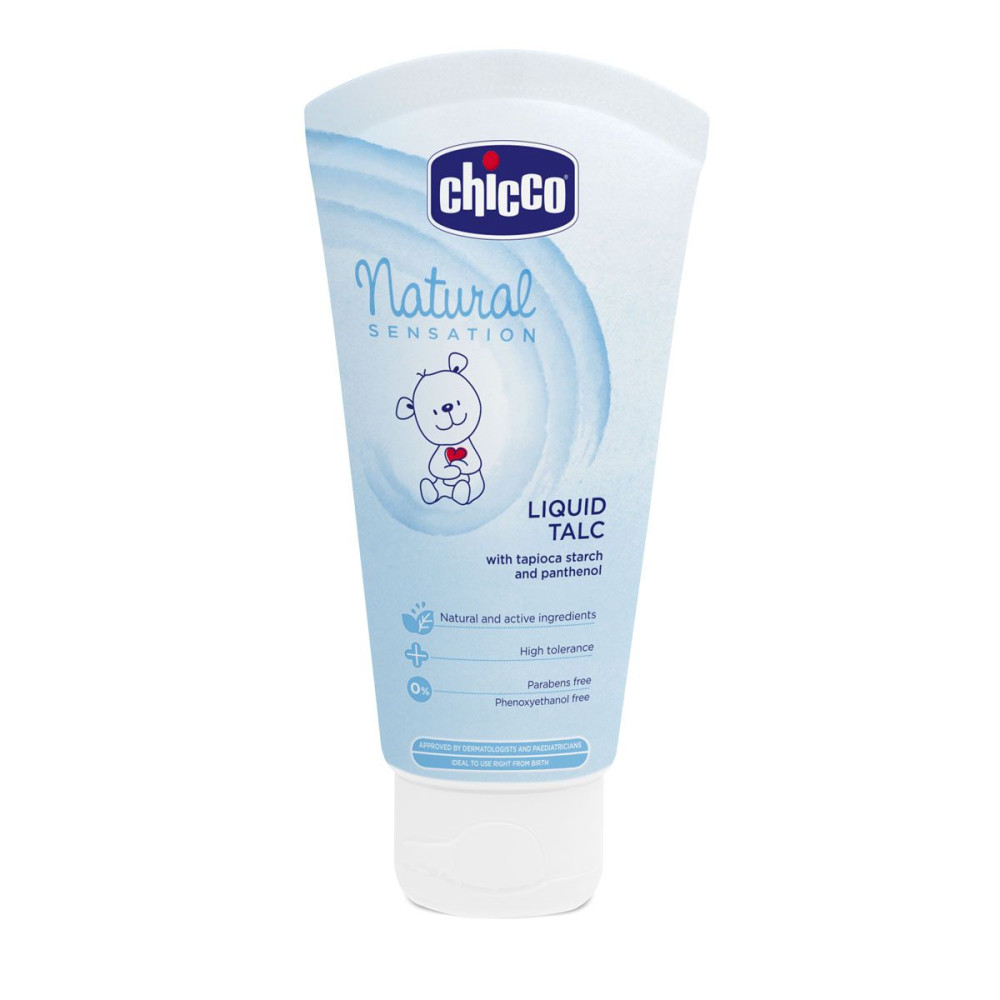 Тальк жидкий с пантенолом и крахмалом тапиоки Chicco Natural Sensation, 100 мл (07460.10)