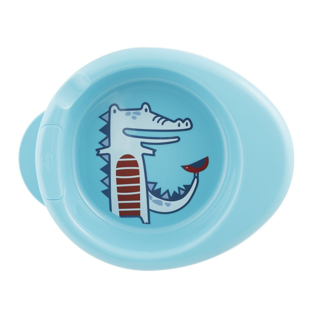 Термоустойчивая тарелка Chicco Warmy Plate голубая (16000.20)