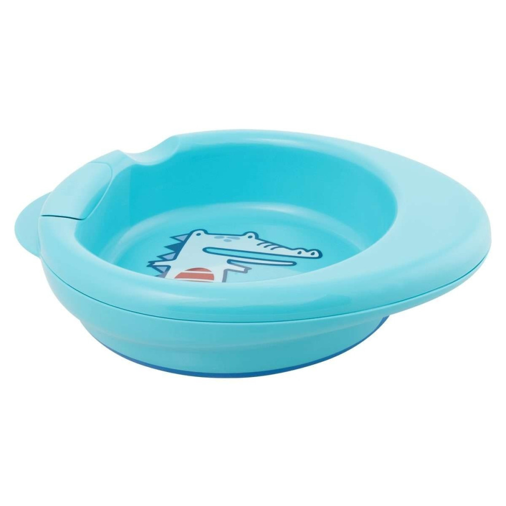 Термоустойчивая тарелка Chicco Warmy Plate голубая (16000.20)
