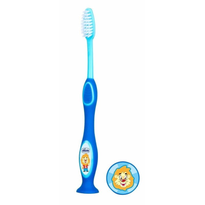 Зубная щетка Chicco 3-6 лет синяя (09079.20.10) Зубная щетка Chicco 3-6 лет синяя (09079.20.10)
