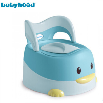 Дитячий горщик Babyhood Каченя з поліуретановим кільцем блакитний (BH-114BU)