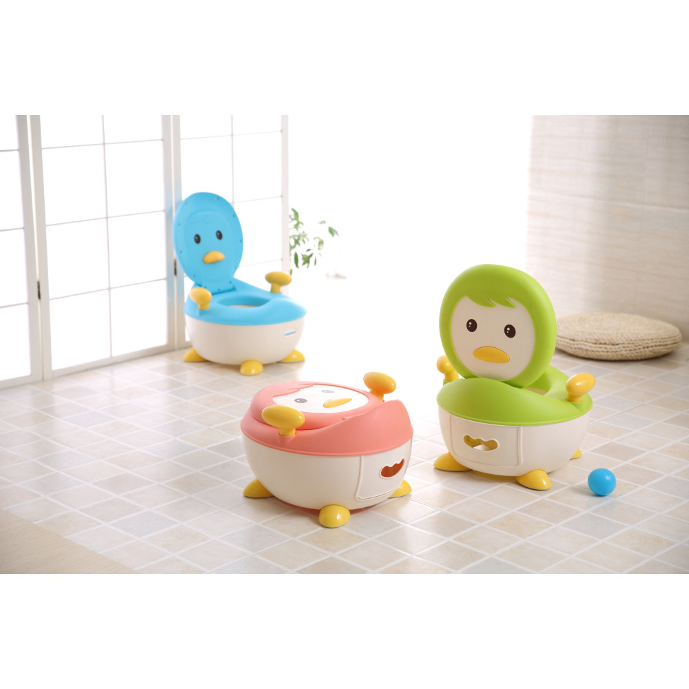 Горшок Babyhood Пингвин зеленый (BH-113G)