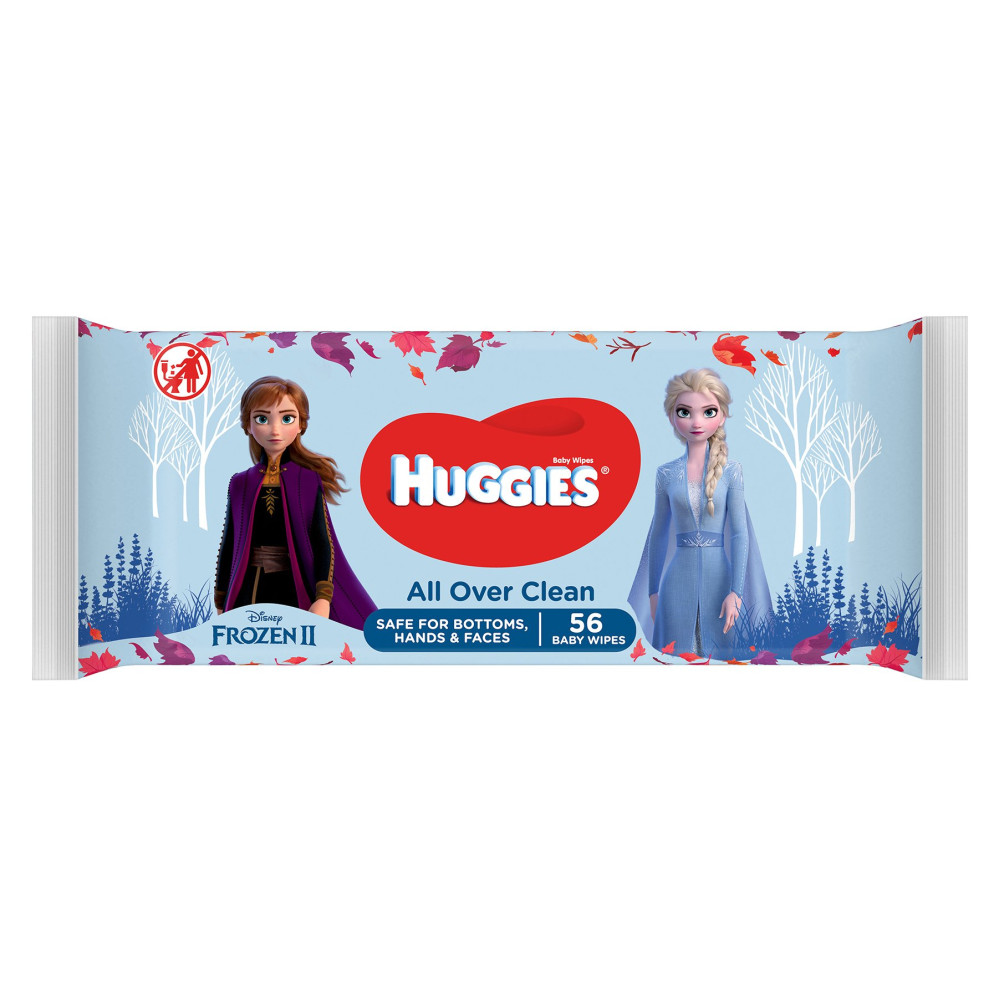 Детские влажные салфетки Huggies Frozen Over Clean 56 шт (50022)