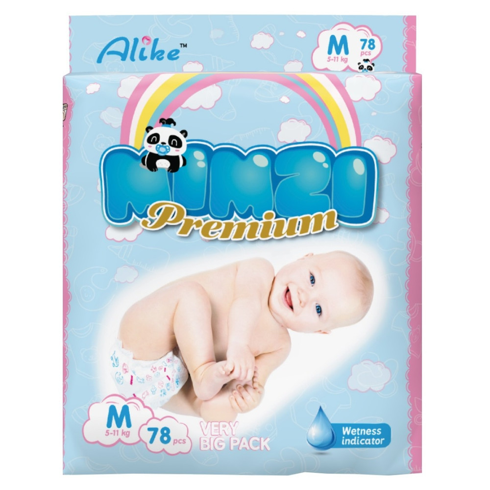 Подгузники Mimzi Premium Slim Diaper size M 78