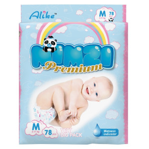 Подгузники Mimzi Premium Slim Diaper size M 78