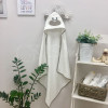 Рушник-куточок для купання Маленька Соня Ведмедик 80х80 білий