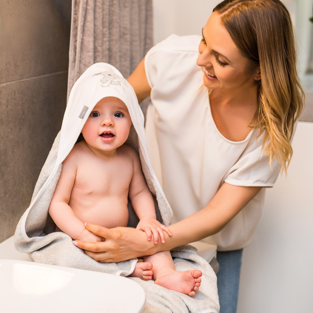 Бамбуковий рушник з капюшоном BabyOno Коала сірий (343/03)