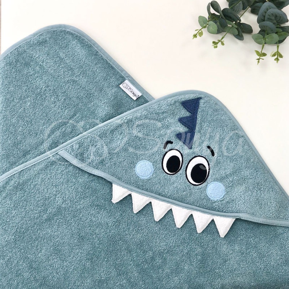 Рушник-куточок для купання Маленька Соня Діно 80х100