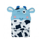 Прорізувач-рукавичка Корівка синій (0405)