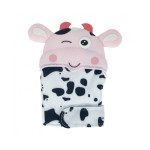 Прорізувач-рукавичка Корівка рожевий (0405)