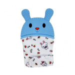 Прорізувач-рукавичка Зайчик синій (0404)