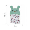 Прорізувач-рукавичка Зайчик зелений (0404)