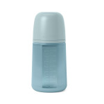 Пляшечка силіконова Suavinex Colour Essence, фізіологічна соска, середній потік, 240 мл, blue (308071)
