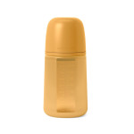 Пляшечка силіконова Suavinex Colour Essence, фізіологічна соска, середній потік, 240 мл, mustard (308069)