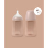 Пляшечка силіконова Suavinex Colour Essence, фізіологічна соска, середній потік, 240 мл, nude (308072)