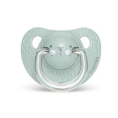 Пустышка анатомическая Suavinex Hygge Уютные истории 18+ мес бирюзовый кот (306577)