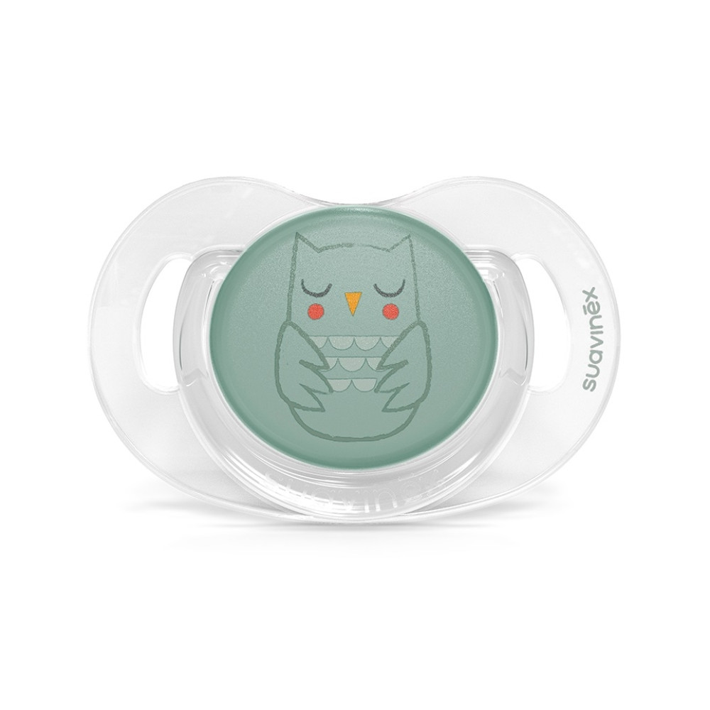 Пустушка фізіологічна силіконова Suavinex Bonhomia 0-6 міс, green (307808)