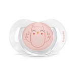 Пустушка фізіологічна силіконова Suavinex Bonhomia 0-6 міс, pink (307807)