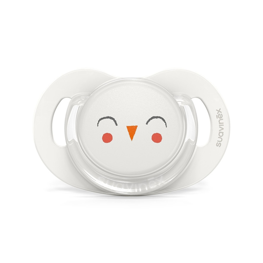 Пустушка фізіологічна силіконова Suavinex Bonhomia 6-18 міс, white (307814)