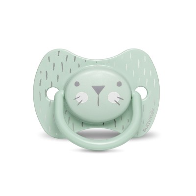 Пустышка физиологическая Suavinex Hygge Уютные истории 18+ мес бирюзовый кот (306613)