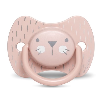Пустышка физиологическая Suavinex Hygge Уютные истории 18+ мес розовый кот (306615)