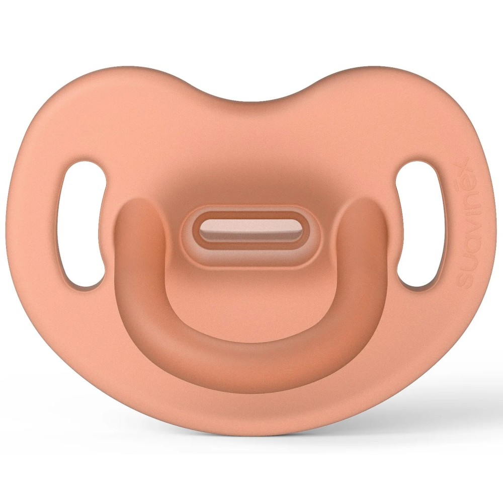 Пустышка cиликоновая анатомическая Suavinex 0-6 месяцев оранжевая (307248)