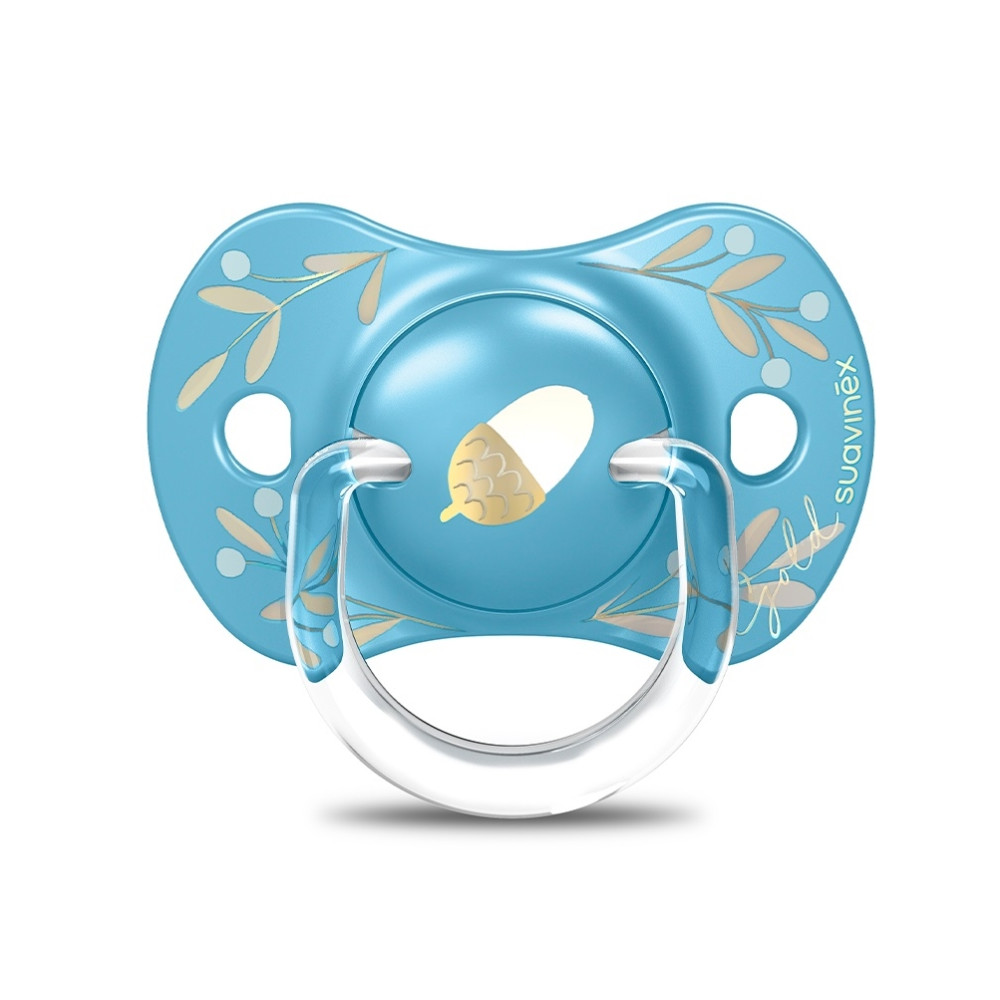 Пустушка фізіологічна силіконова Suavinex Gold Edition 18+ blue (307862)