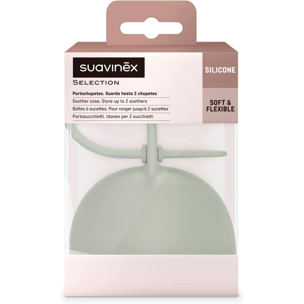 Силіконовий футляр для пустушки Suavinex Colour Essence green (401536)