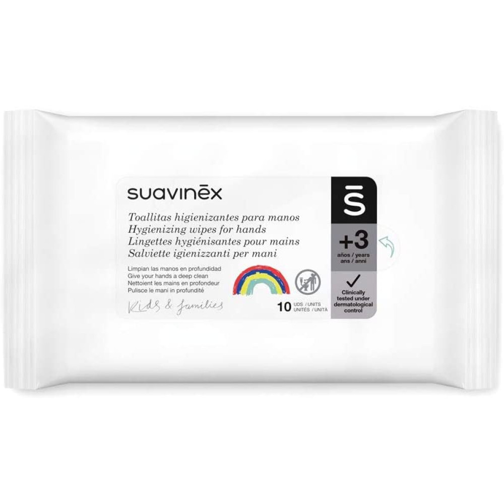 Серветки Suavinex з антисептичним ефектом, 10 шт, (401245)