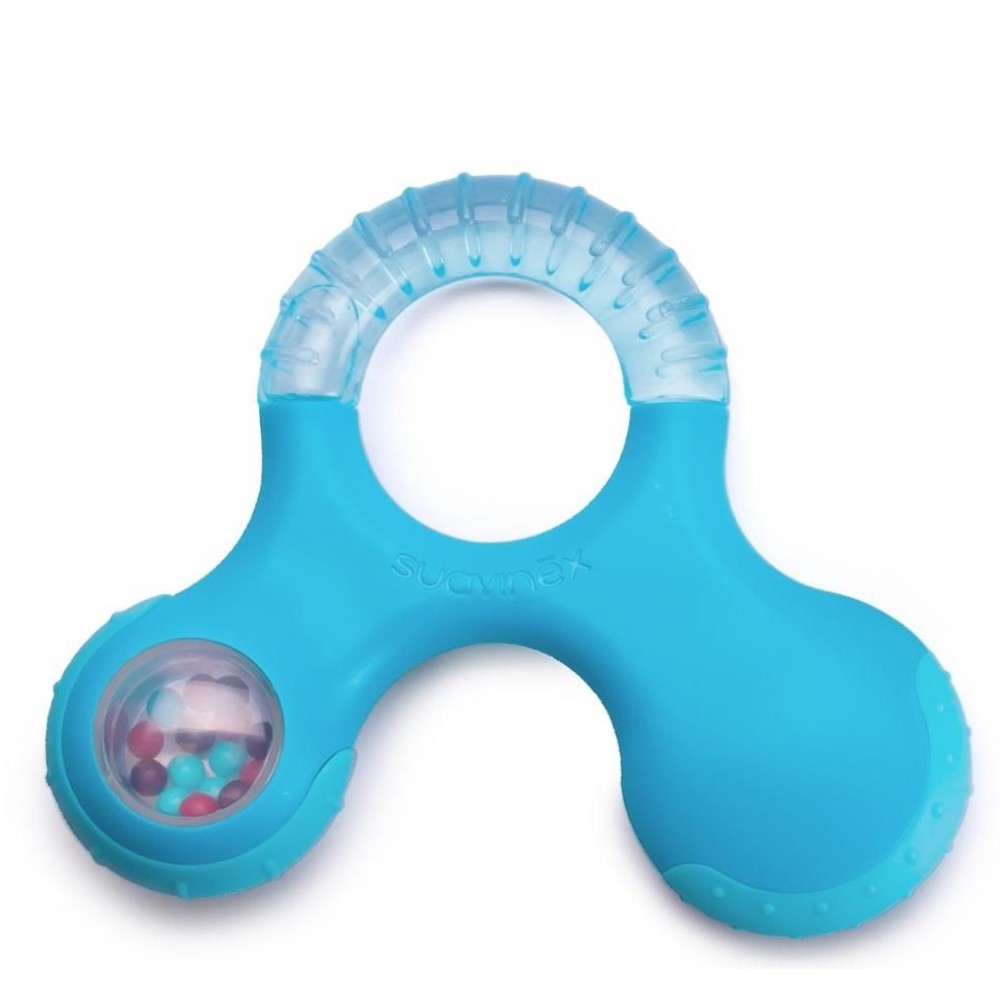 Прорезыватель Suavinex с погремушкой голубой (400269/1)