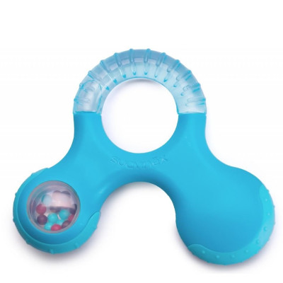 Прорезыватель Suavinex с погремушкой голубой (400269/1)