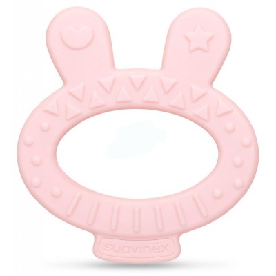 Прорізувач Suavinex Hygge Затишні історії, зайченя у футлярі, рожевий (400700/5)