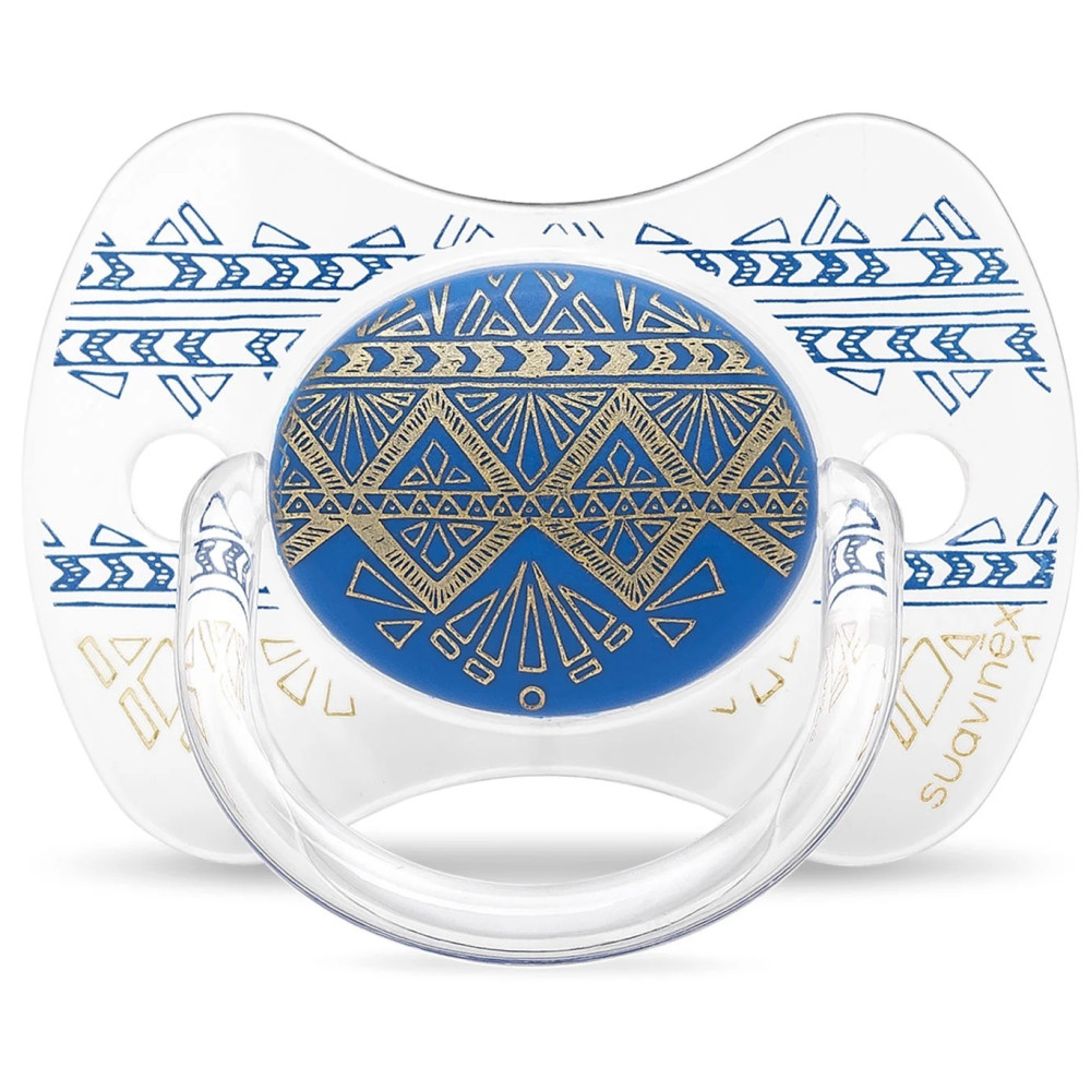 Пустушка фізіологічна Suavinex Couture +18 міс темно-синя (304233)