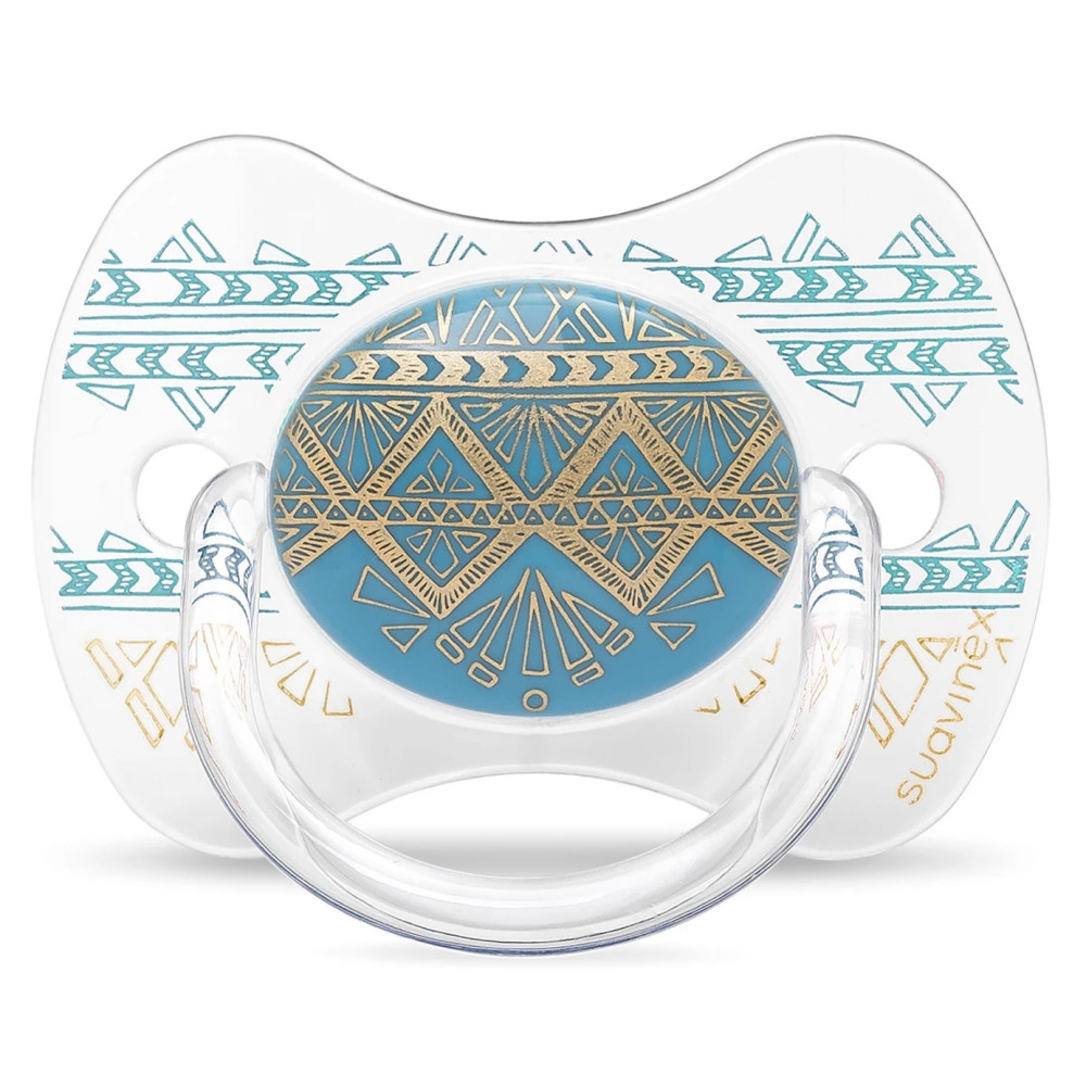 Пустушка фізіологічна Suavinex Couture +18 міс блакитна (304231)